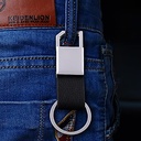 Metal Leather Keychain