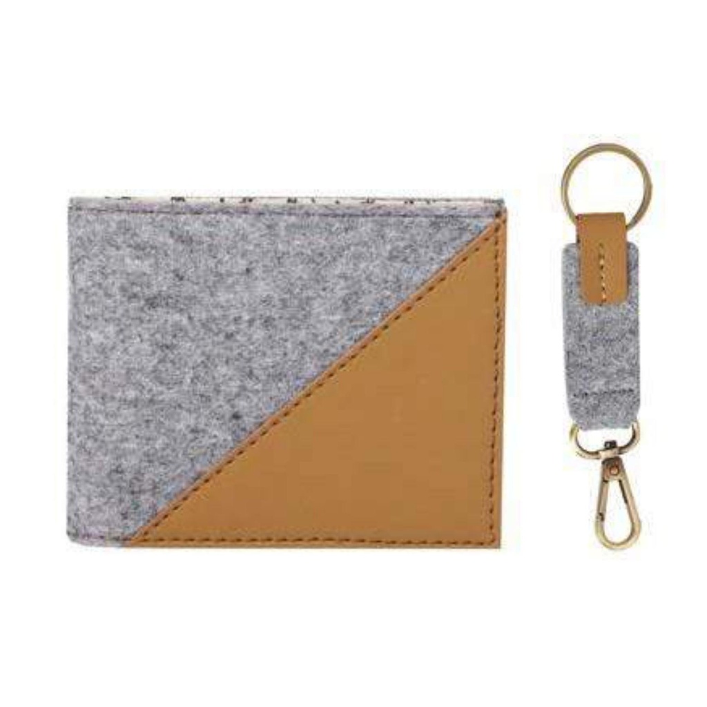 Blocking Wallet &. Key Fob Combo Gift Set