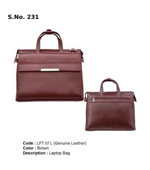 Laptop Bag - Genuine Leather brown