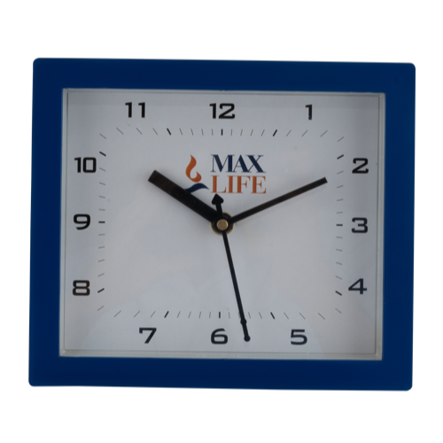 Max Life Table Cum Wall Clock - Size : 7"X6" Dial Size :  5"X6"