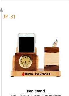 Pen Stand Size - 7.5"x4.5", Weight - 330 gm (Appx)
