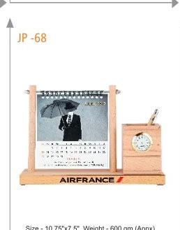 CALENDAR WITH PEN STAND Size - 10.75"x7.5", Weight - 600 gm (Appx)