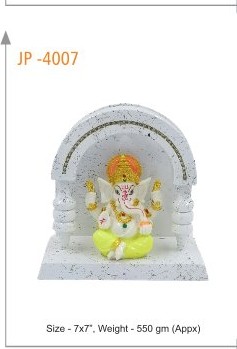 White Arch Ganesha Idol