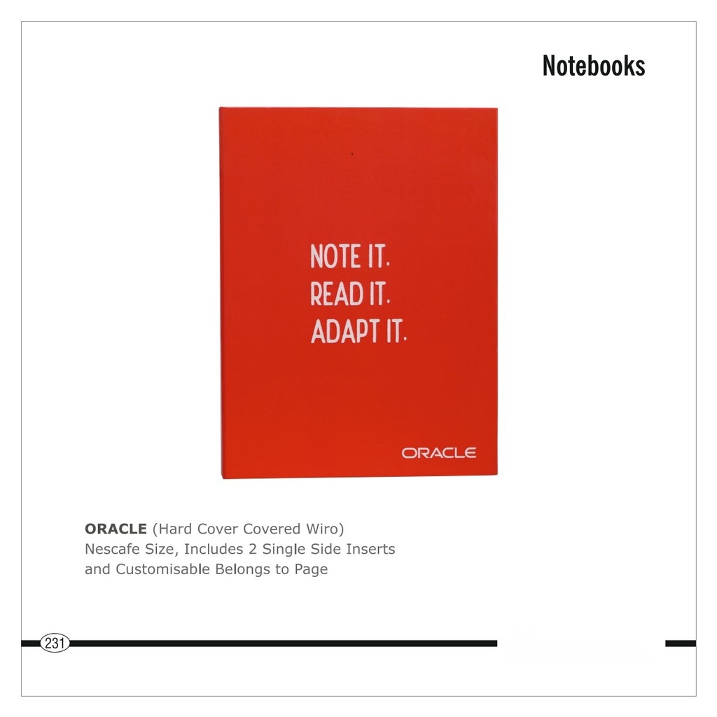 NOTE BOOK (Hard Cover Covered Wiro)