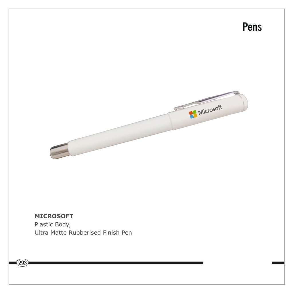 Plastic Body ULTRA MATTE RUBBERISED FINISH PEN
