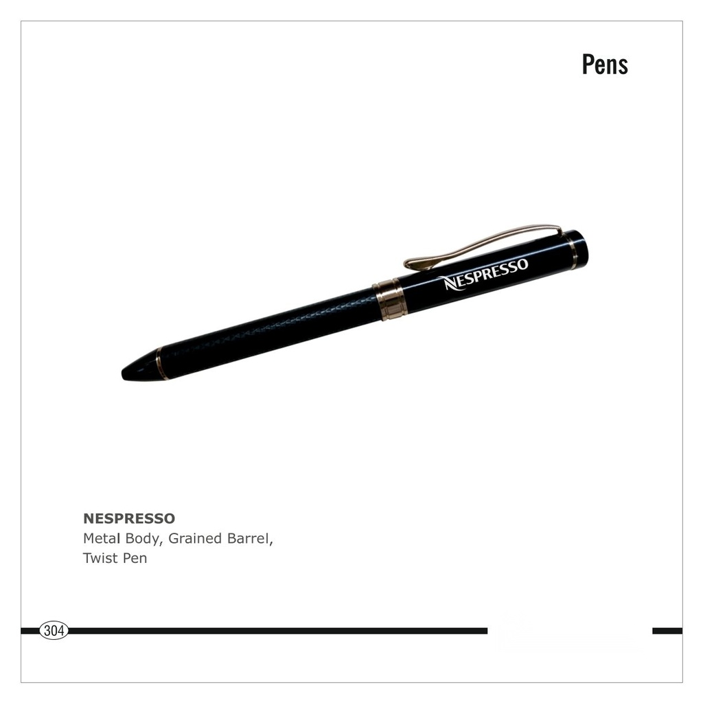 Metal body twist pen