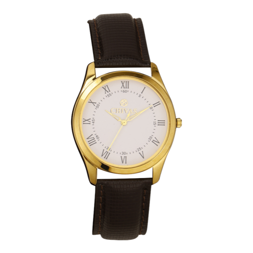 Chivas Wrist Watch - Gold Leaf Dial , Premium German Craft Box 