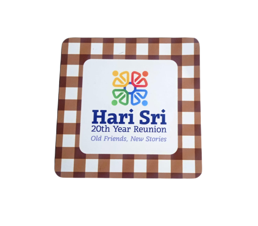 magnetic sticker with polycover packing - Size : 8 x 8 CM