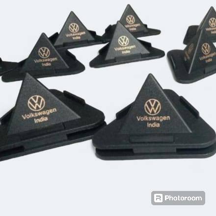 Pyramid Mobile Stand In 3 Different Angles With Single Color 3 Side - Virgin Polypropylene Moulded