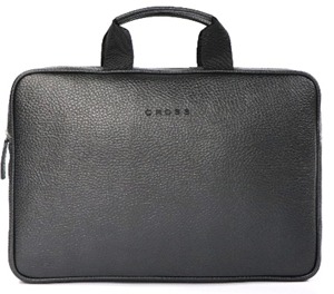 CROSS BRAND LEATHERITE BRIEFCASE BAG (LAPTOP BAG) - BLACK 15", Size : H: 28 x L: 40 x W: 6 CM