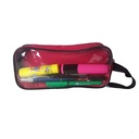 Transparent Pouch with two Compartments (23 X 10 X 10 Cm)