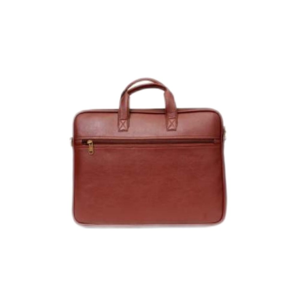 BROWN SLIM LAPTOP BAG
