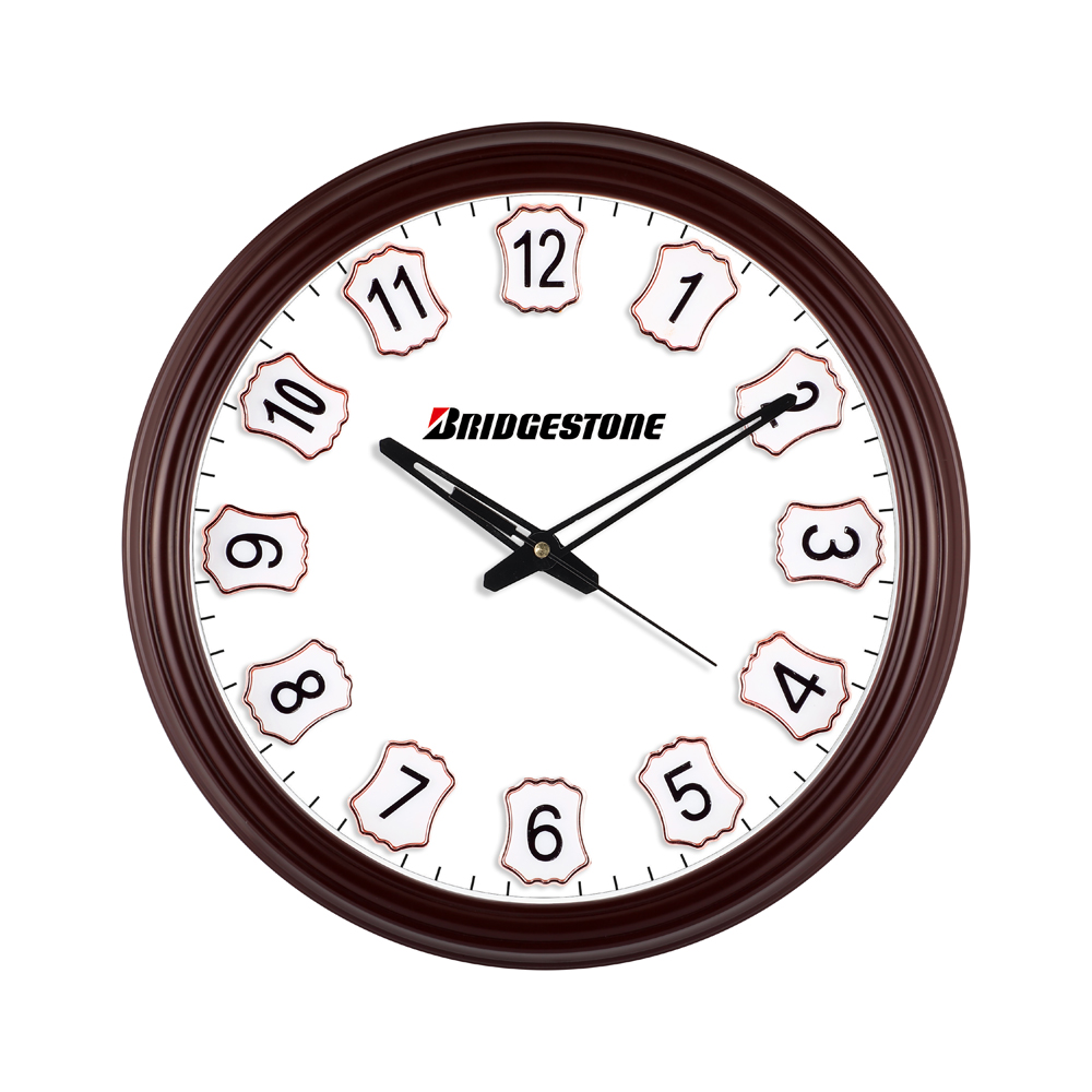Wall Clock - 3D  - Dimension	14"Round