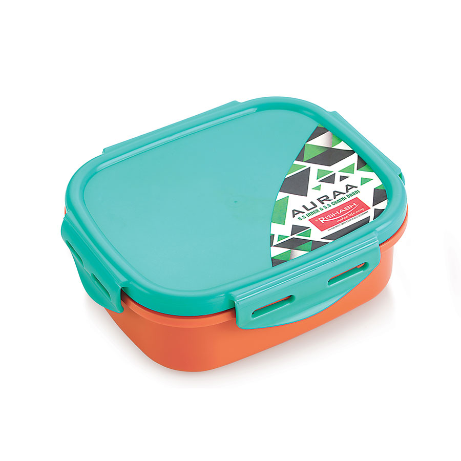 auraa small* steel inner insulated snack pack