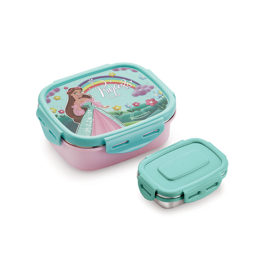 auraa big dlx* steel inner insulated snack pack