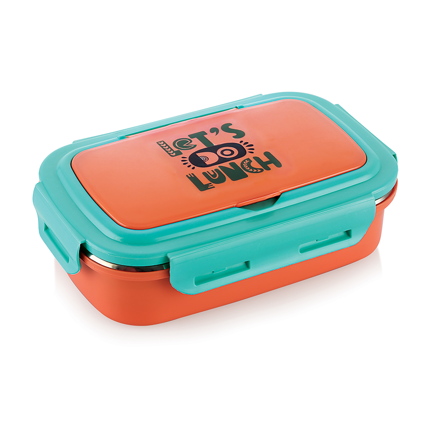 flip style* steel inner insulated snack pack