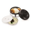 della ( ss lunch box )* steel inner insulated snack pack