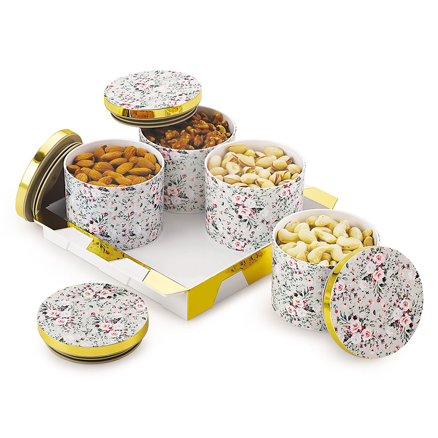 classy vintage set 4 (with tray)* candy tray