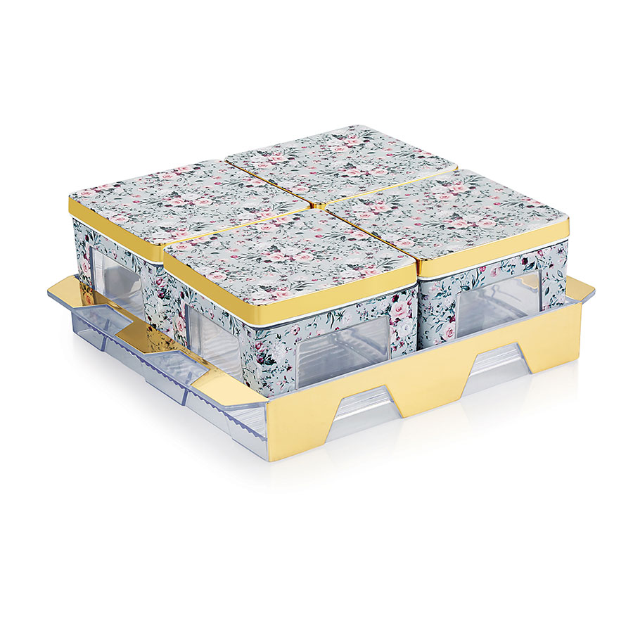 santino set 4 (with tray)* candy tray