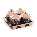 silky ceramic set 4 (with tray)* candy tray