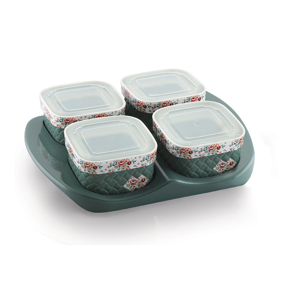 verbana set 4 (with tray)* candy tray