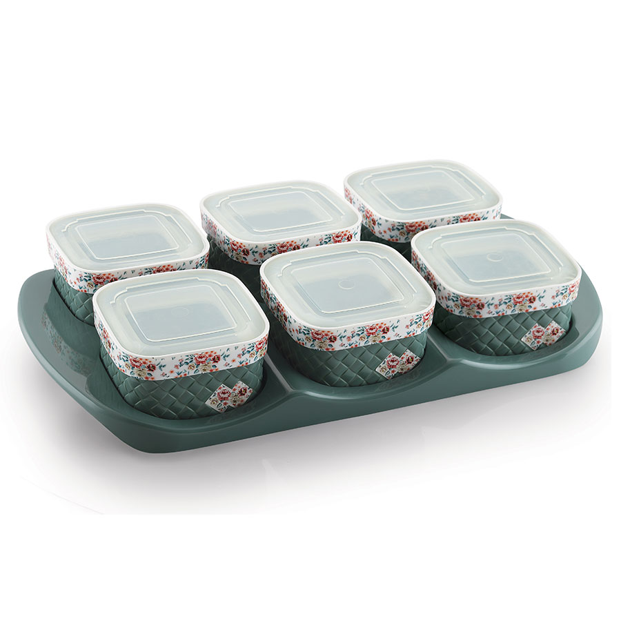 verbana set 6 (with tray) candy tray