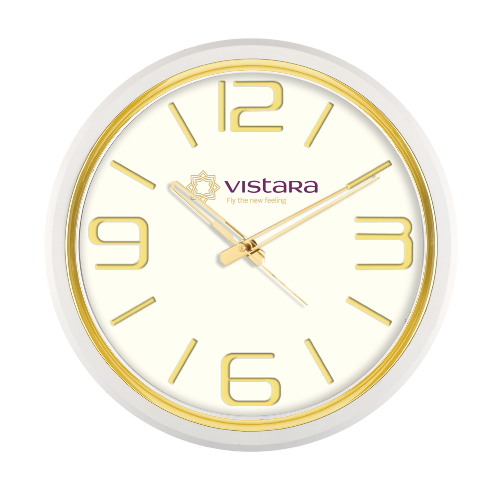 Wall Clock, Dim 12.75" Round 