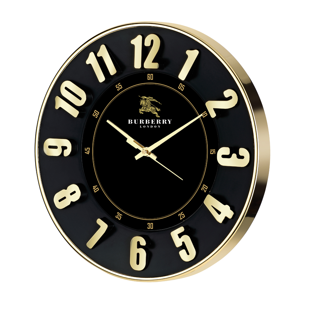 Wall Clock - 3D Number - Dimension	11.75"Round