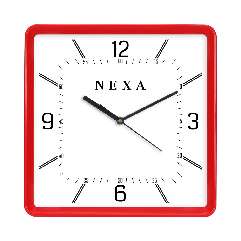 Wall Clock 10"X10 Square 