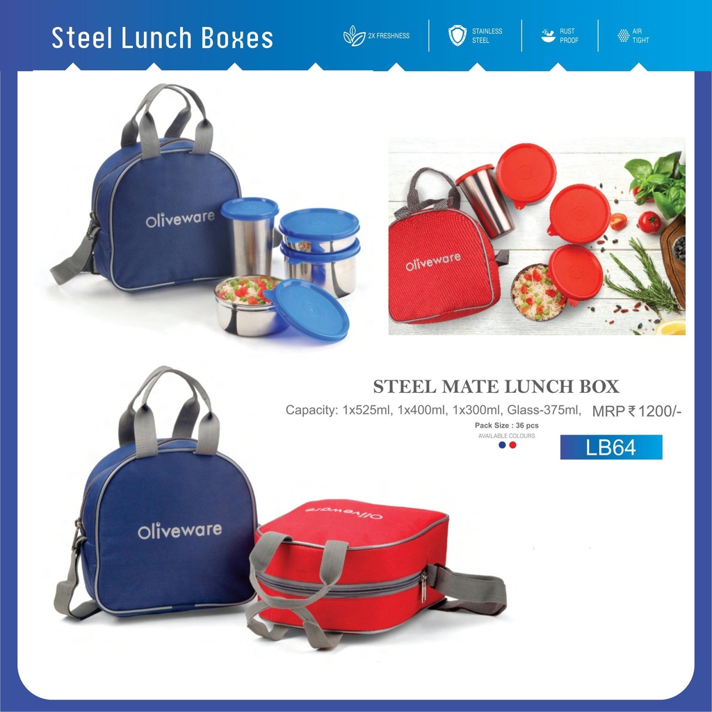 STEEL MATE LUNCH BOX