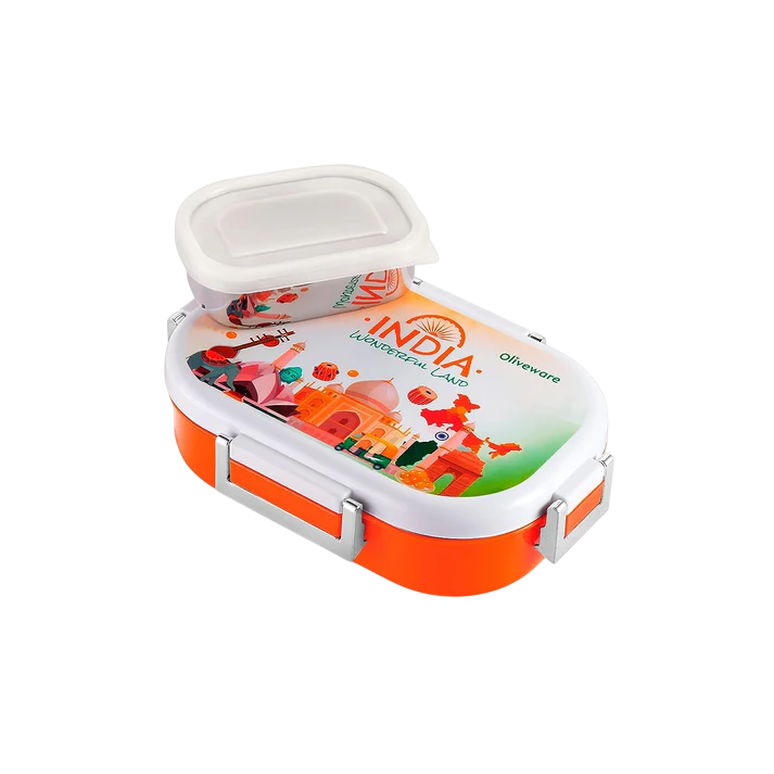 Lunch Box Stainless Steel Inner with box packing