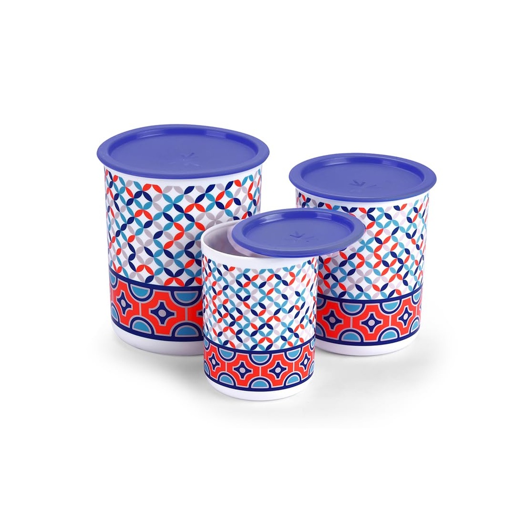 Airtight Containers with Box packing (3 Pcs Set - 2200 ML x 1350 ML x 850 ML)