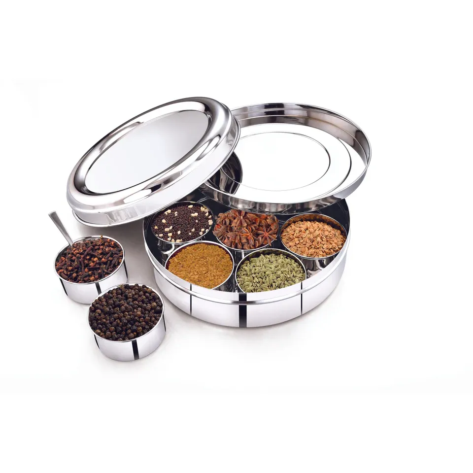 Elegant Spice Box 7 Cups - Size : 24 CM