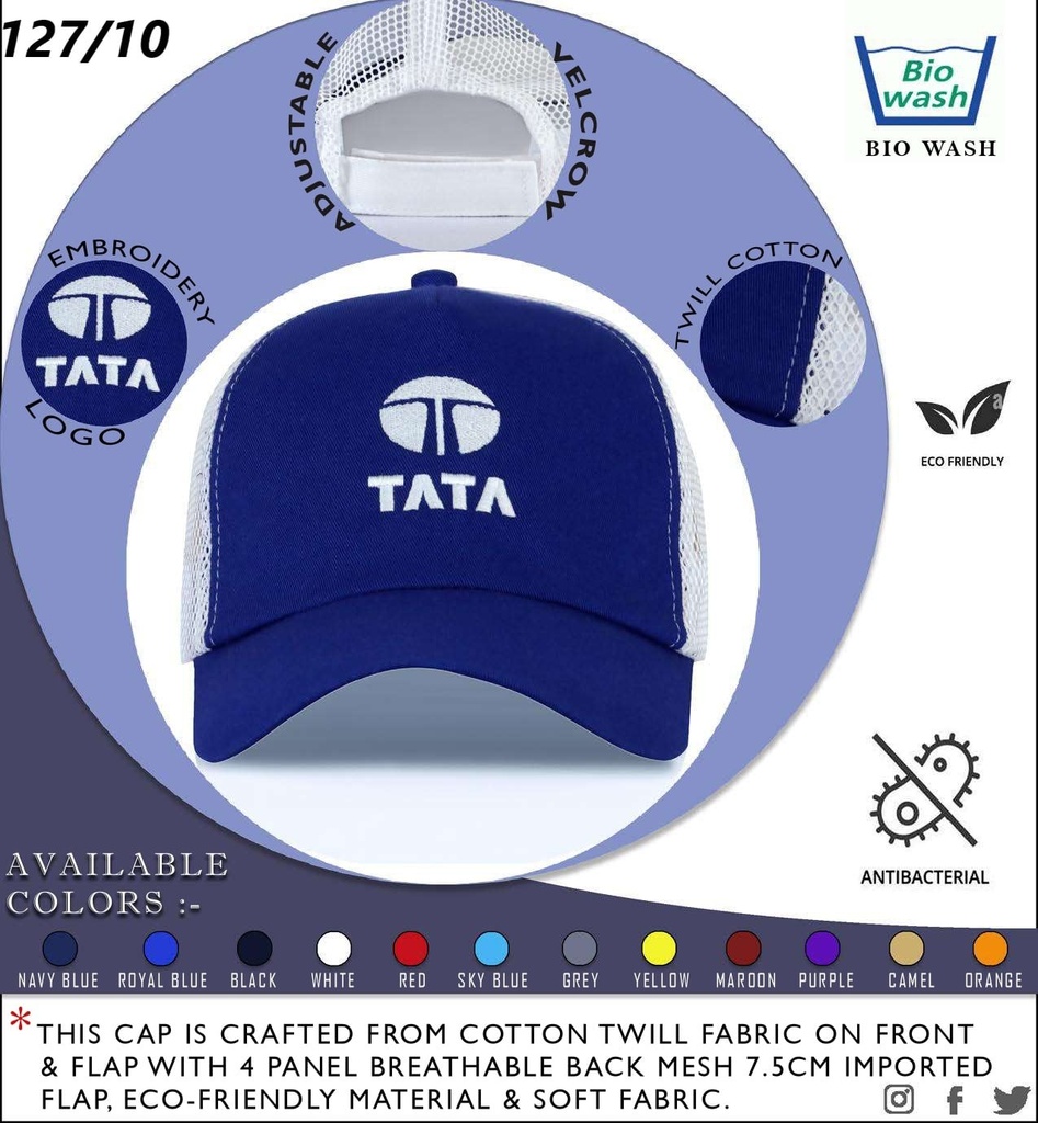 CAP WITH NET AND POLYCOVER PACKING