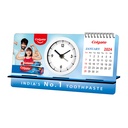 Mdf Table Clock With Calendar - Colgate