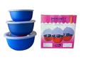 IMMUNITY BOWL- DOUBLE WALL  STAINLESS STEEL WITH AIRTIGHT LID - (3 PCS SET - 1000 ML x 1500 ML x 2000 ML)