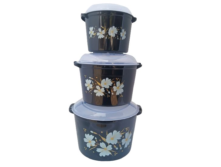Bowl - (Rice Saver 3 Pcs Set 1000 ML x 2000 ML x 4000 ML)