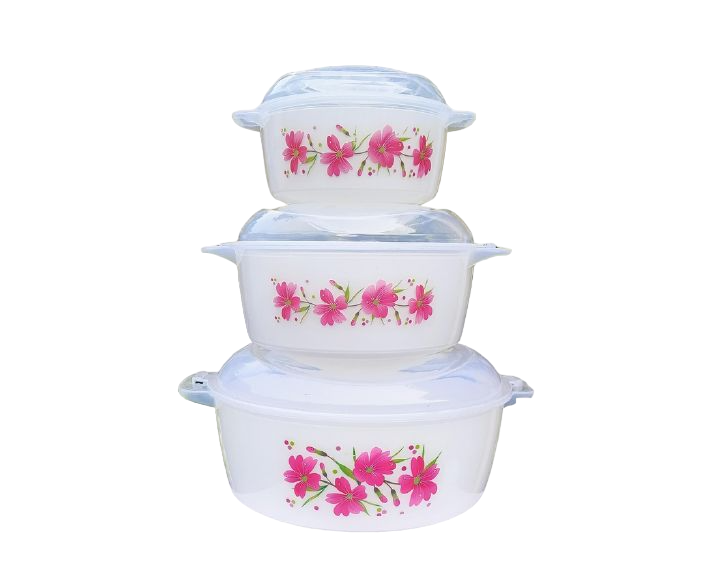 Bowl - (SIZZLE 3 Pcs Set 3500 ML X 1500 ML X 500 ML) 