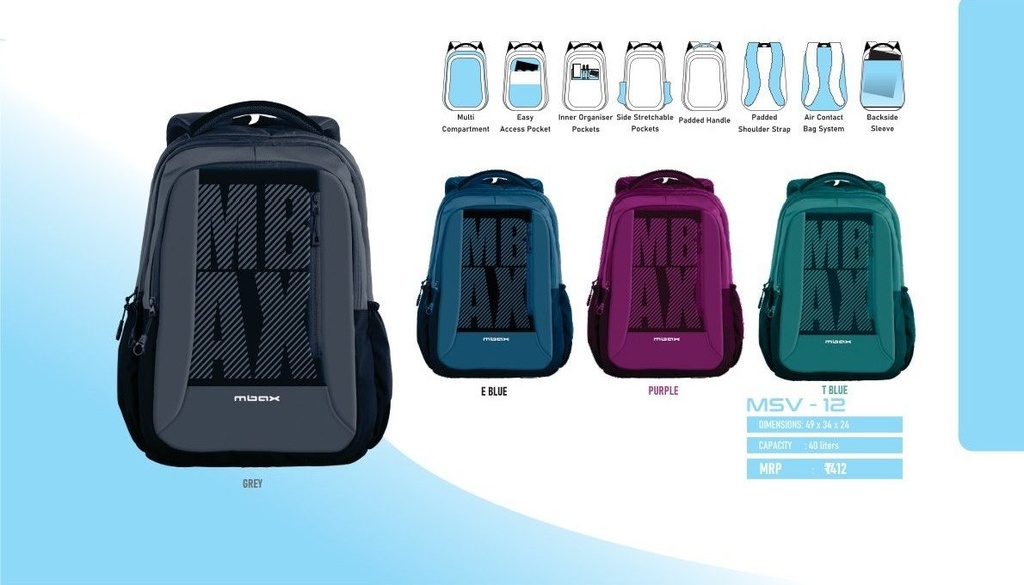 BACKPACK BAG 40L(49X34X24)