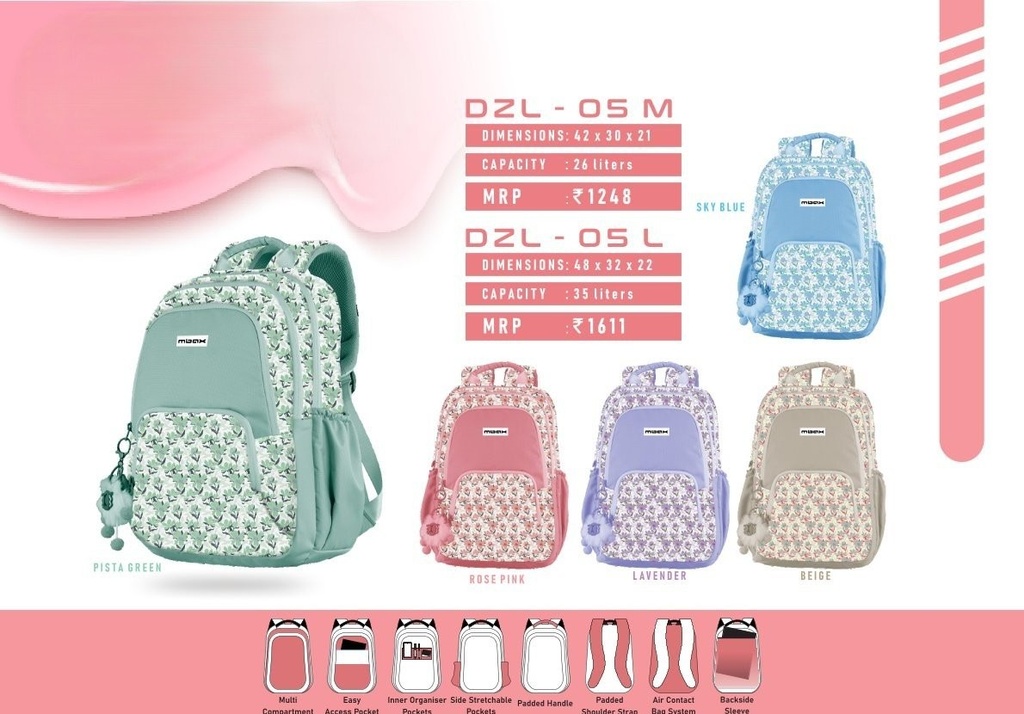 BACKPACK BAG MEDIUM 26L(42X30X21cm)