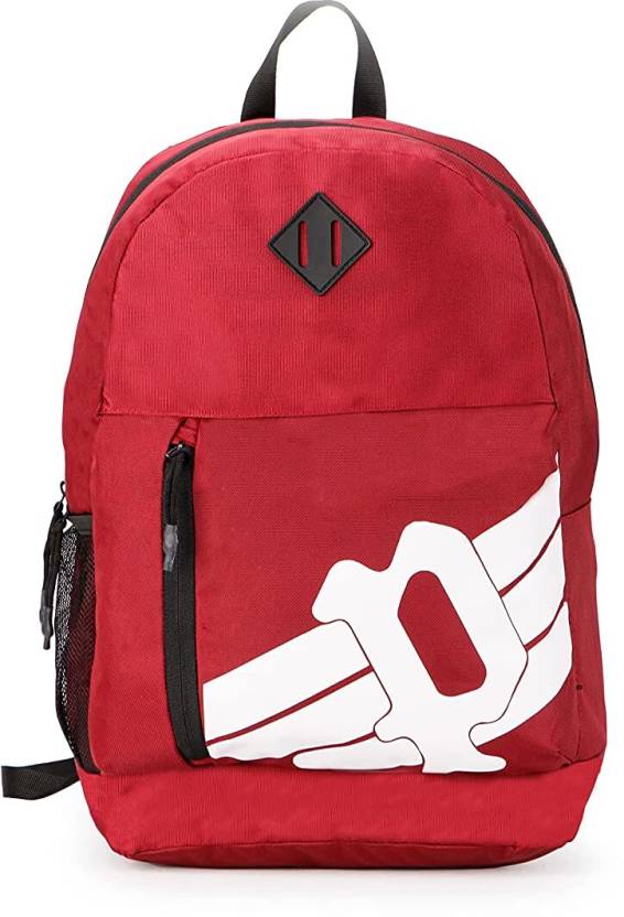 [63114] POLICE Small 17 L Laptop Backpack Margret Pro Trendy Laptop & College 15.6" (Black, Maroon)