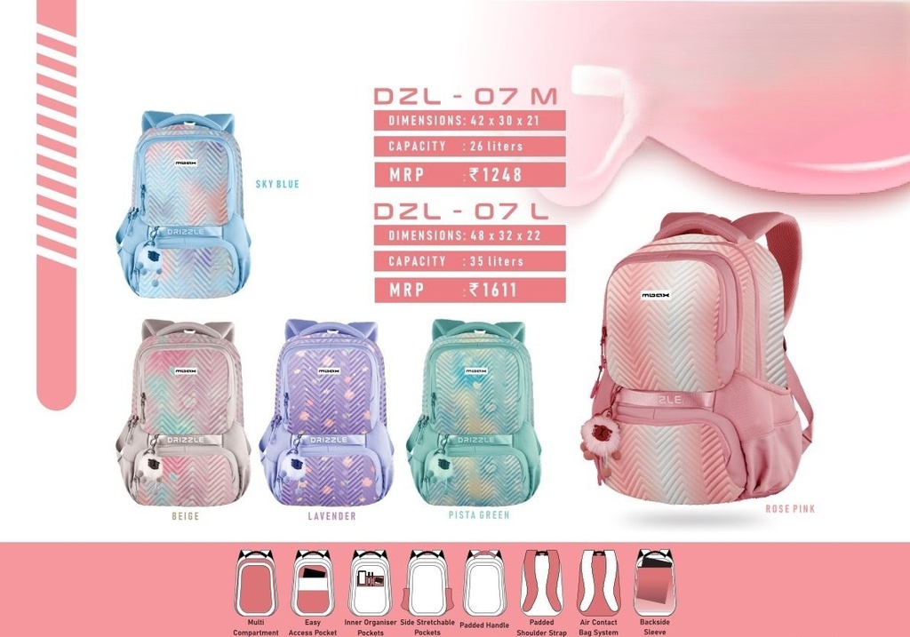 [63376] BACKPACK BAG MEDIUM 26L(42X30X21cm)