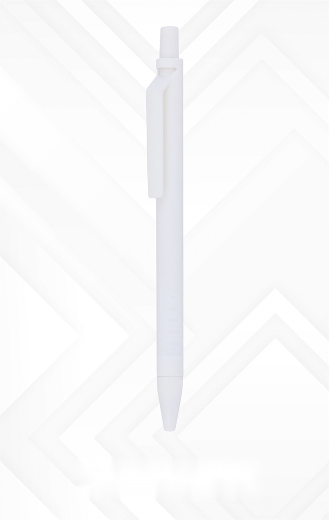 [63459] plastic ball pen with polycover packing
