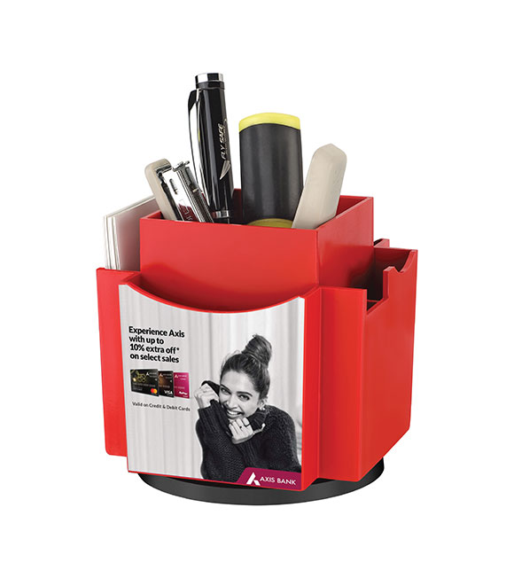 [64357] MULTIPURPOSE TABLR REVOLVING PEN STAND
