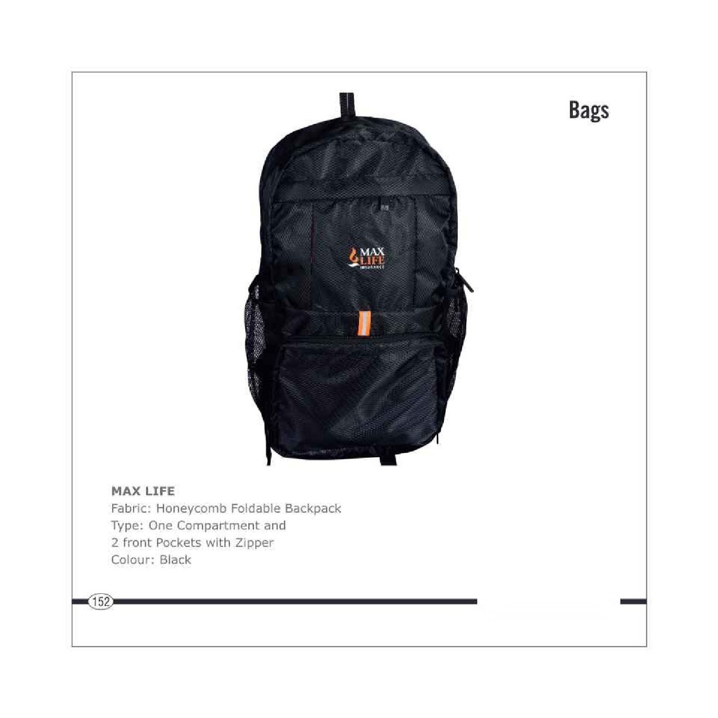 [64601] FOLDABLE BACK BAG