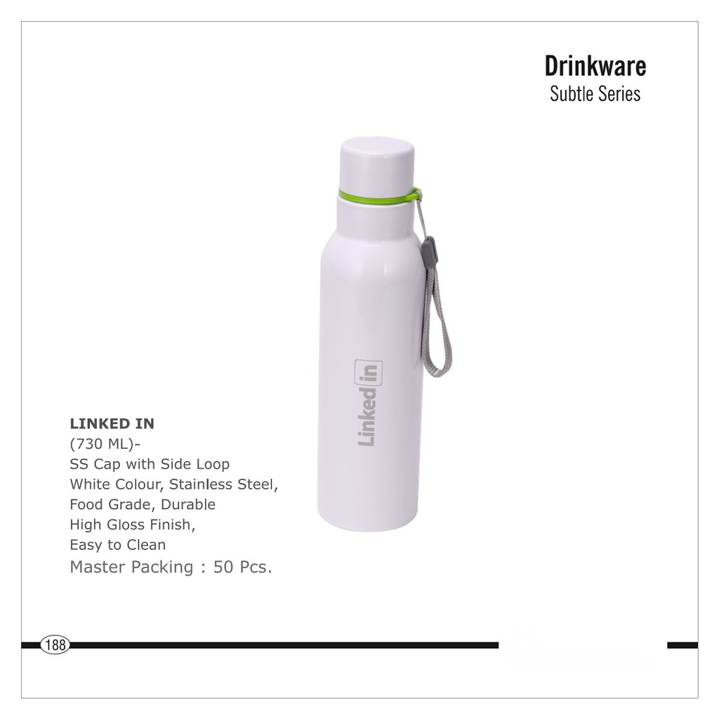 [64621]  (730 ML)- SS Cap with Side Loop bottle