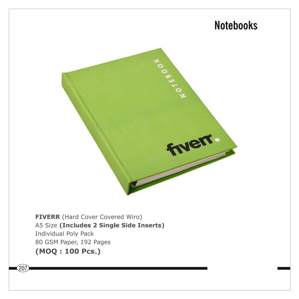 [64640] NOTE BOOK (Hard Cover Covered Wiro)