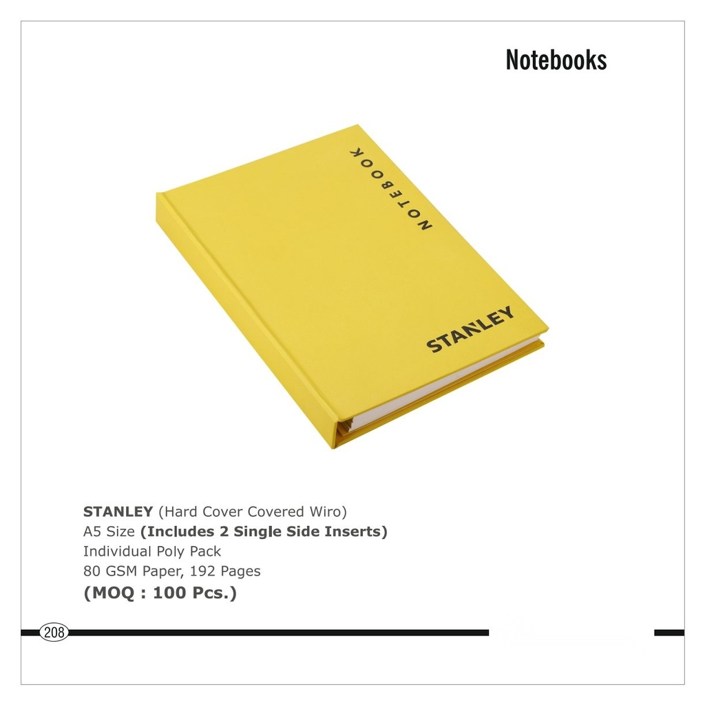 [64641] NOTE BOOK(Hard Cover Covered Wiro)