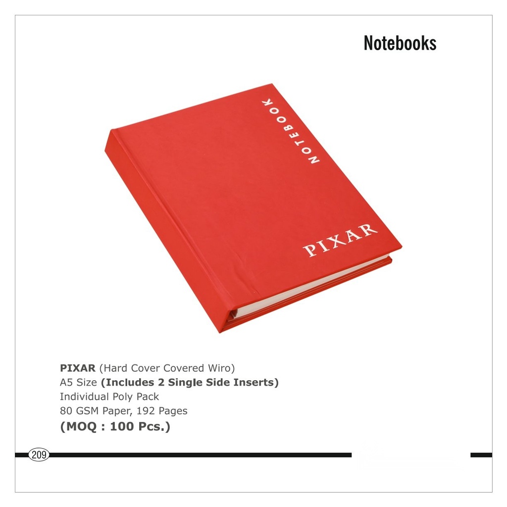 [64642] NOTE BOOK (Hard Cover Covered Wiro)