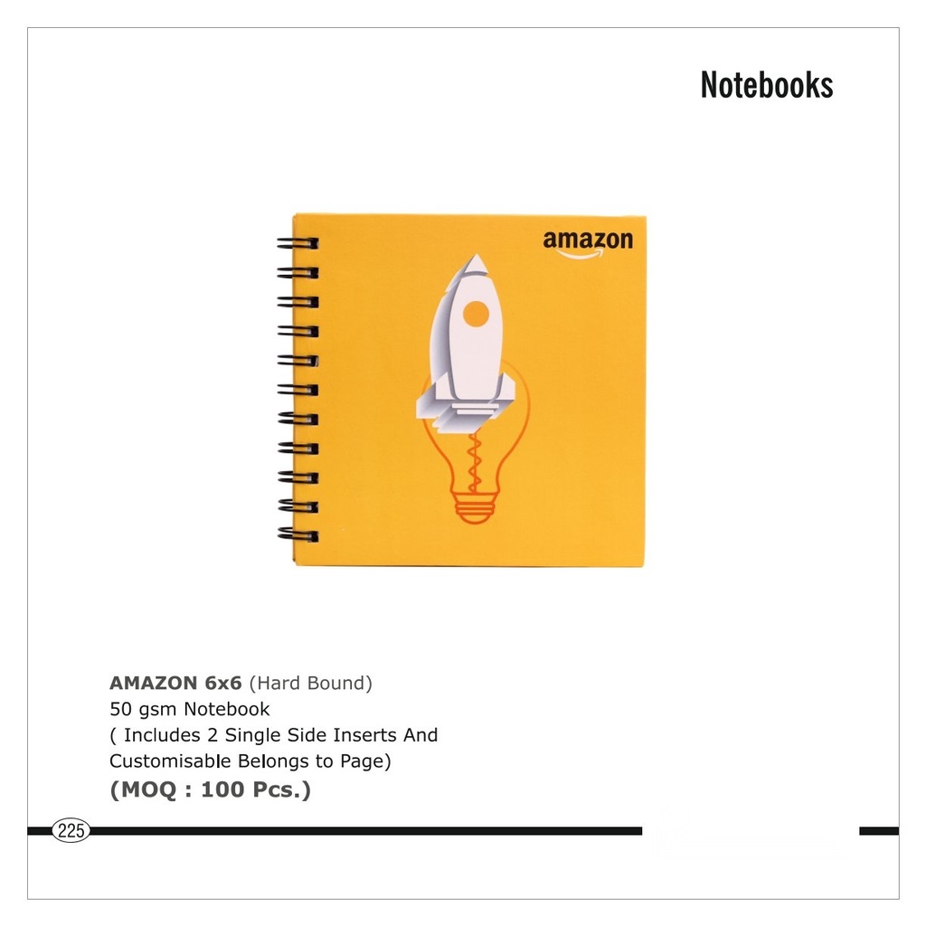 [64658] note book 6x6 (Hard Bound)